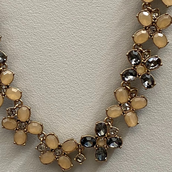 J. Crew Crystal Flower Necklace - Picture 3 of 13